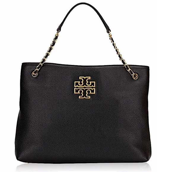 Tory Burch Bags Tory Burch Britten Triple Compartment Tote Bark